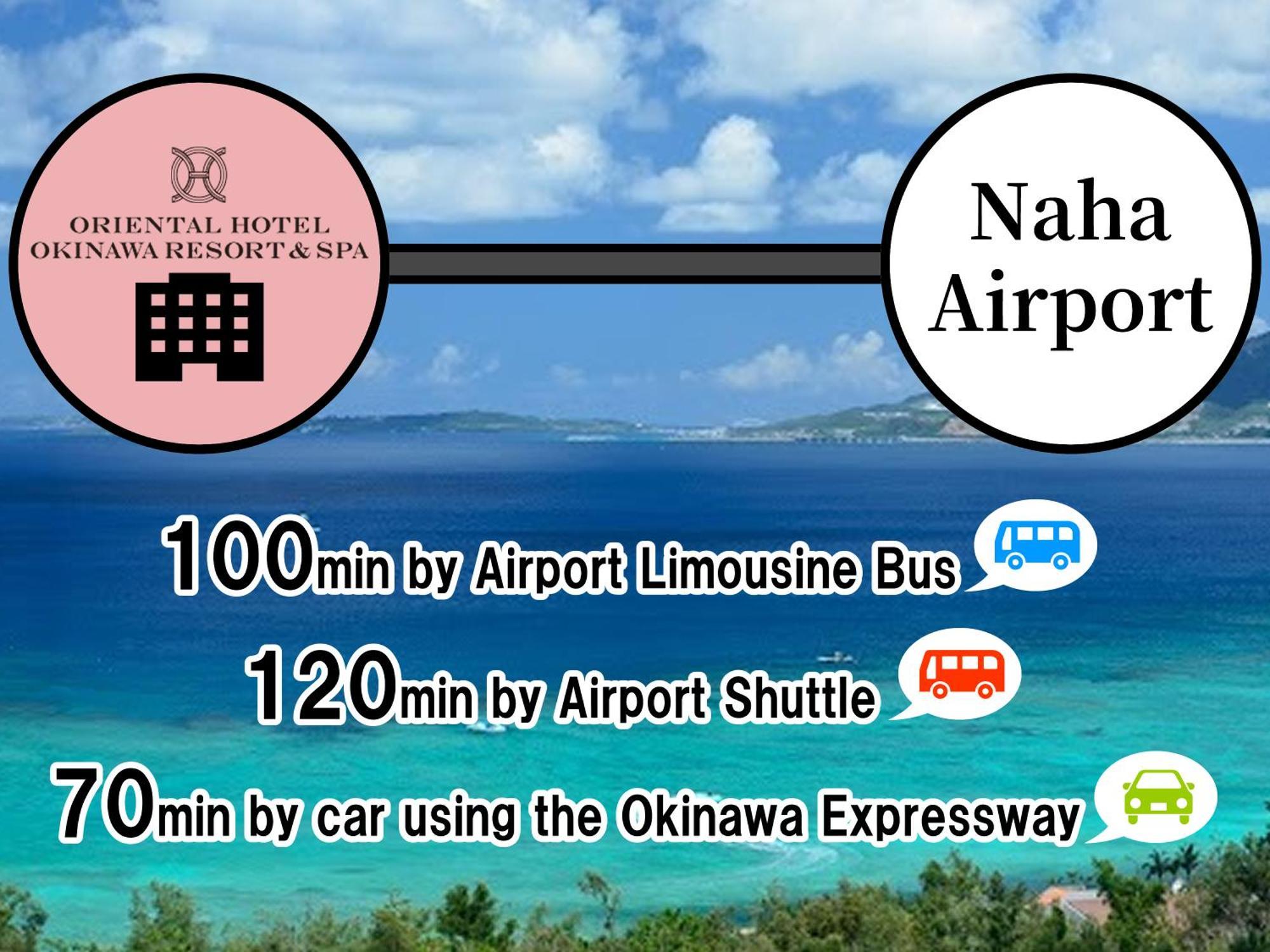 Oriental Hotel Okinawa Resort & Spa Nago Exteriér fotografie Access to the hotel